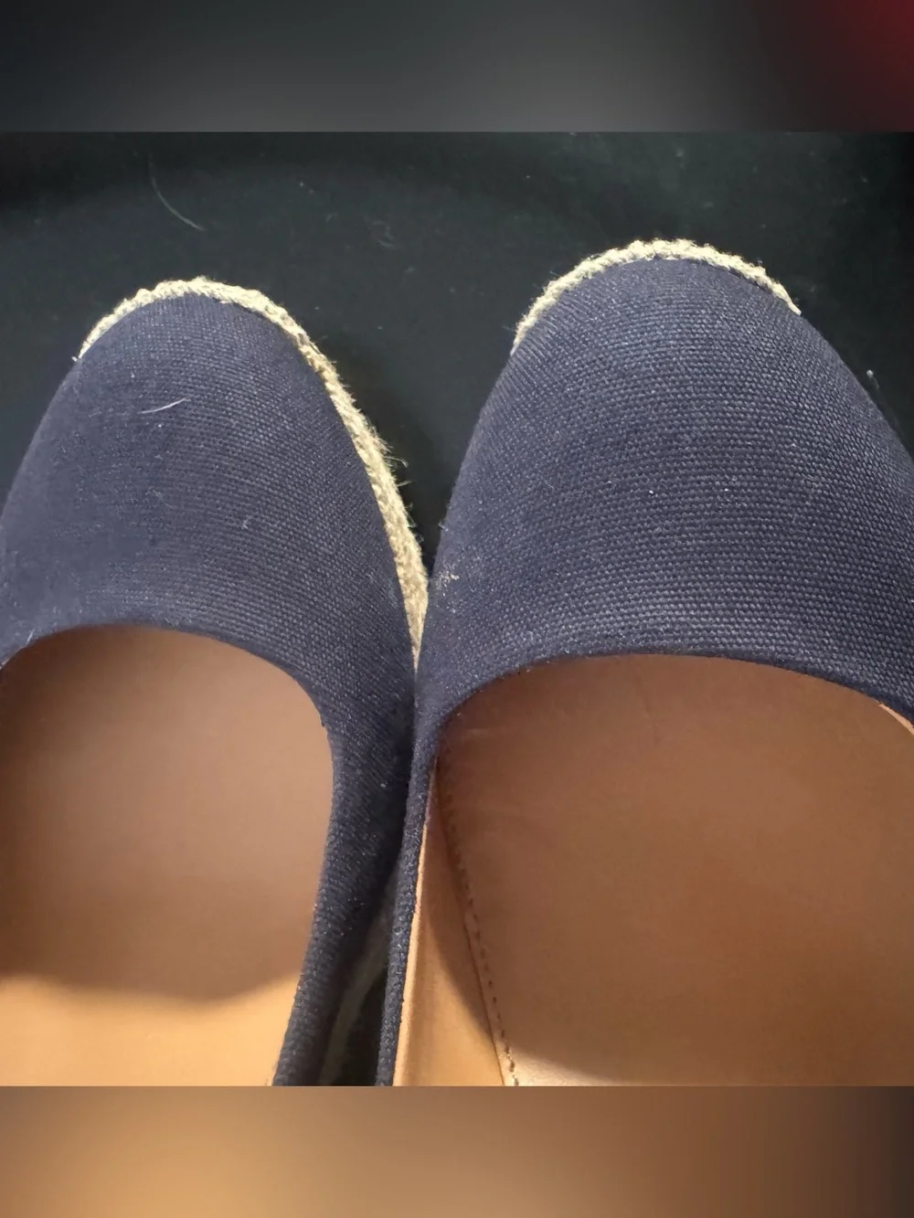 J.Crew Classic Navy Espadrille Wedges  - Women's